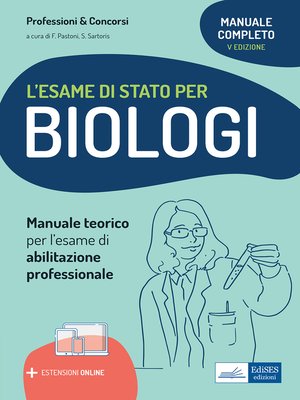 cover image of Manuale Esame di Stato Biologi